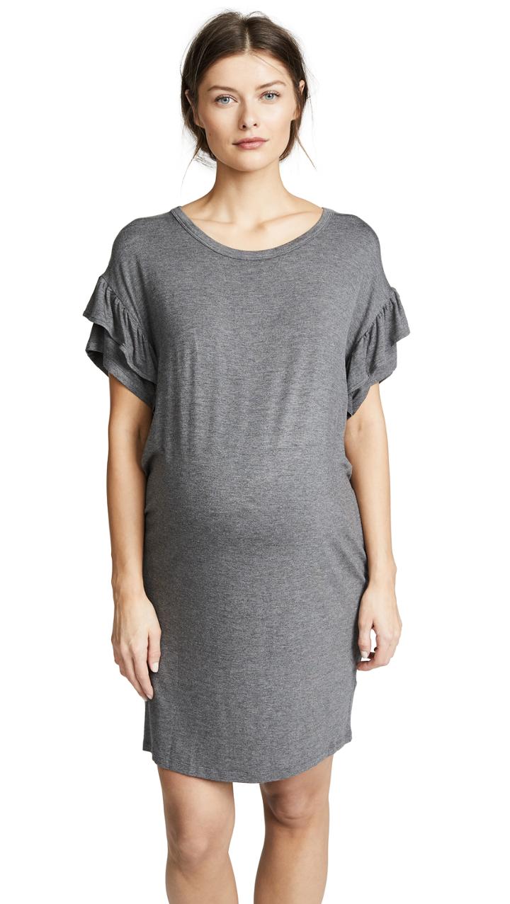 Ingrid Isabel Ruffle Sleeve T Shirt Dress