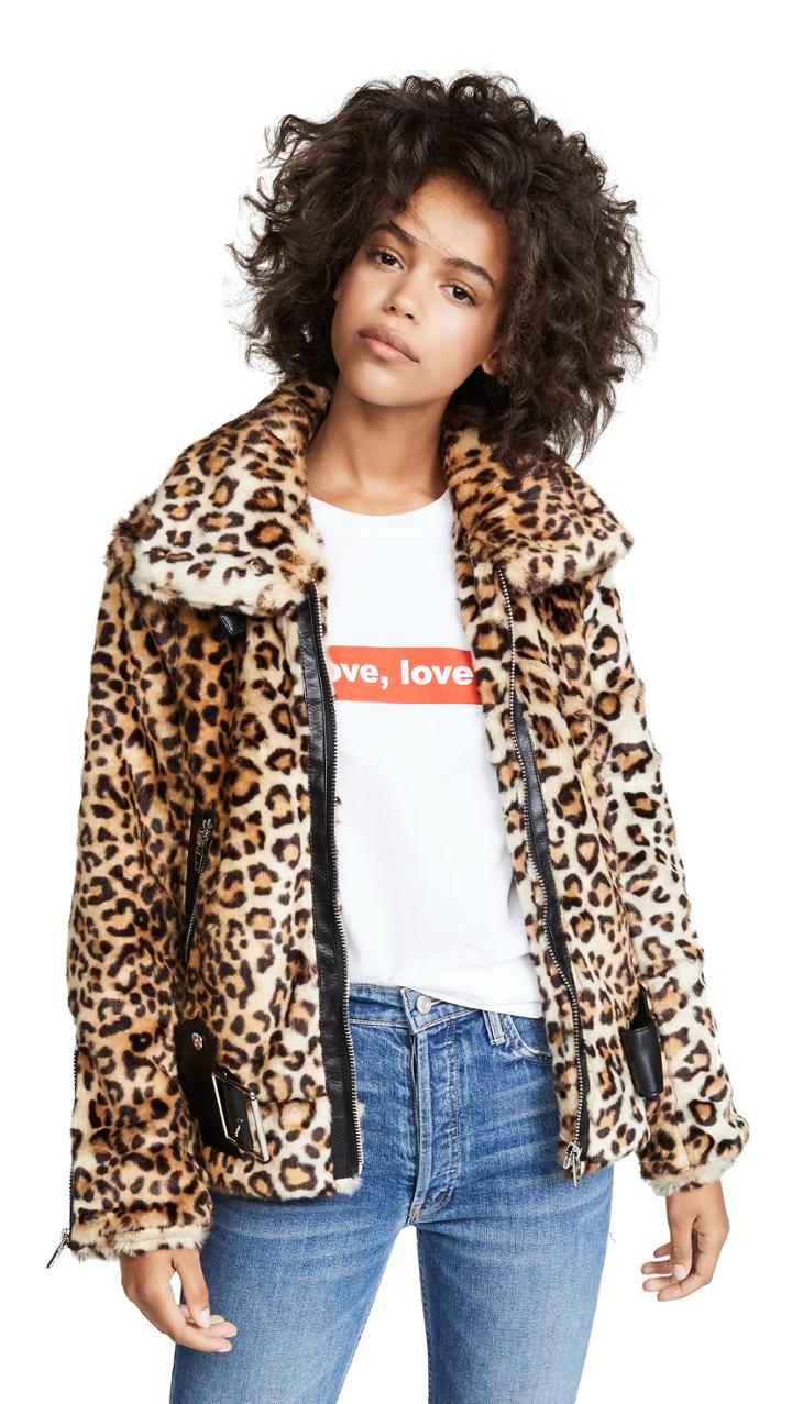 Blank Denim Leopard Print Jacket