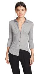 James Perse Contrast Panel Shirt
