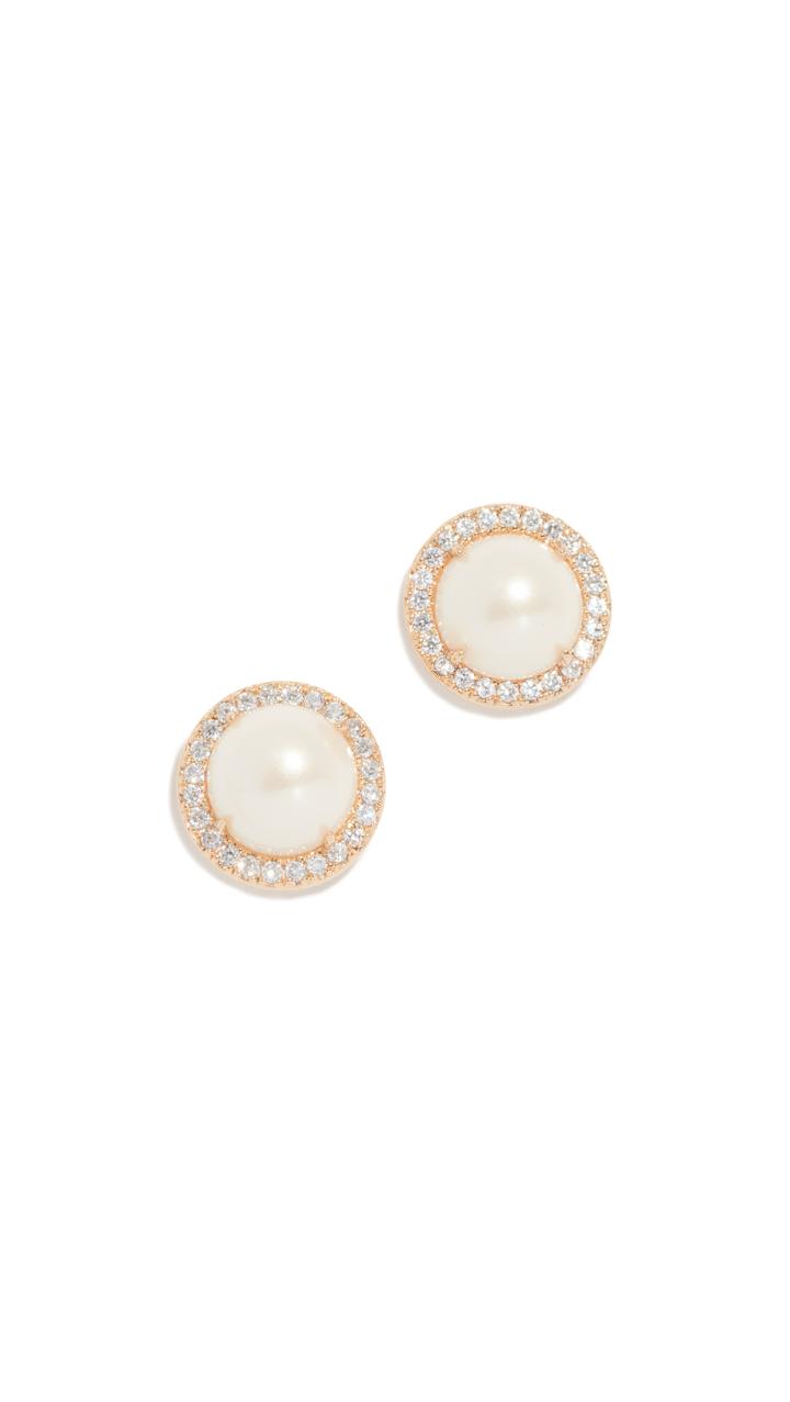 Kate Spade New York Pave Halo Stud Earrings