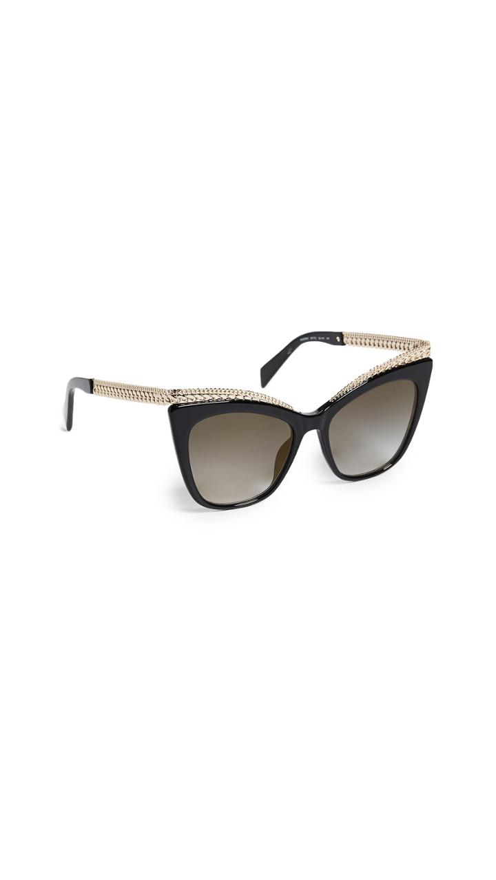 Moschino Chain Cat Eye Sunglasses