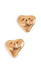 What Goes Around Comes Around Chanel Clip On Heart Earrings