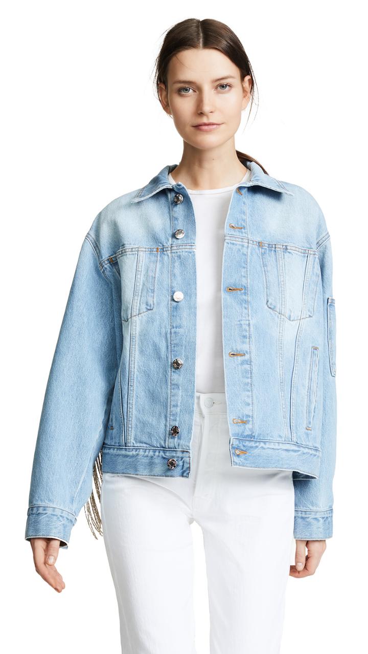 Helmut Lang Fringed Jean Jacket