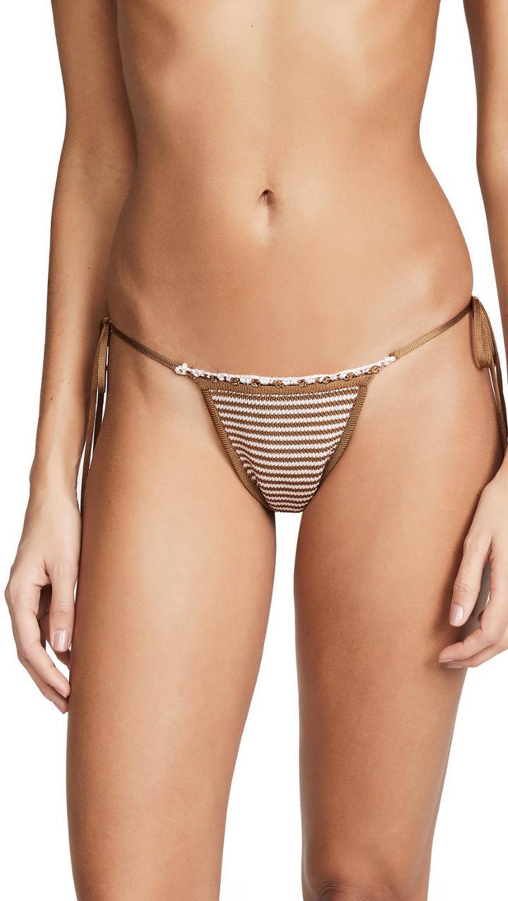 Solid Striped The Billy Bikini Bottoms