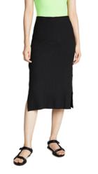 David Lerner Midi Side Slit Skirt