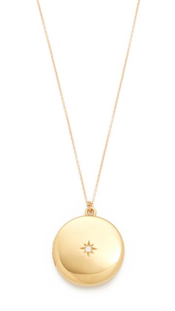 Sasha Samuel Single Star Round Locket Necklace
