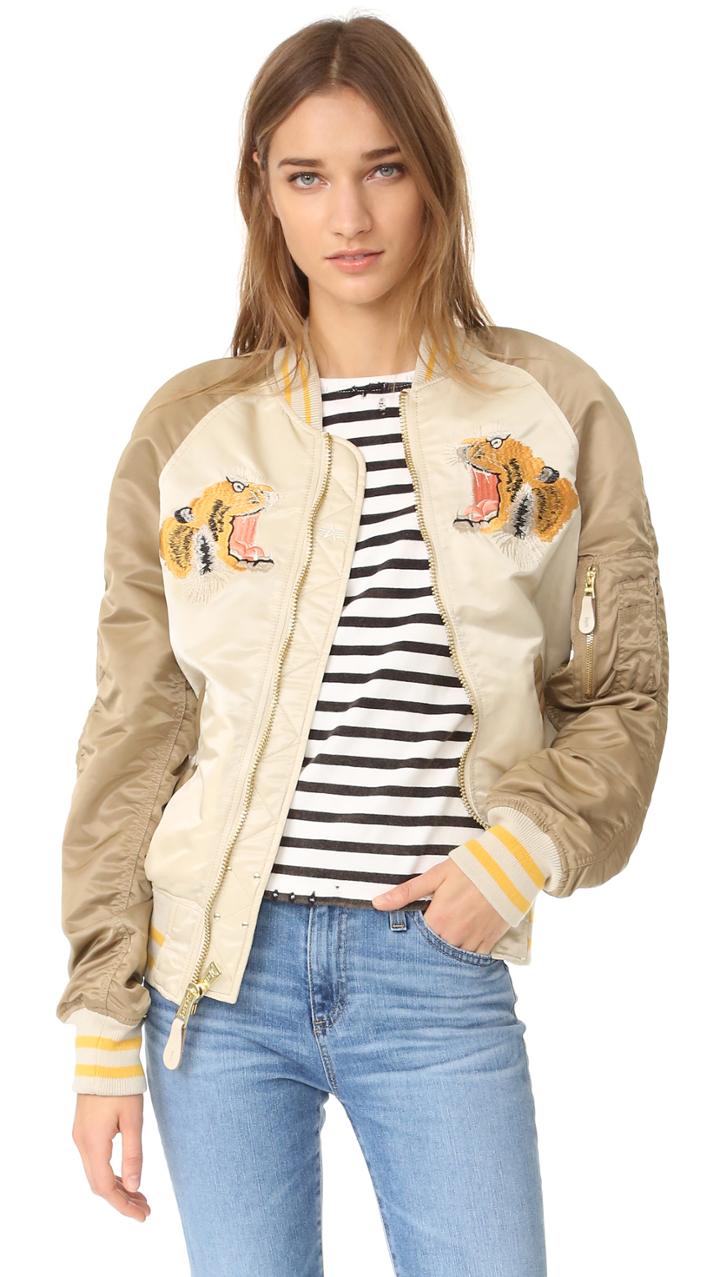 One By Alpha Industries One By Tiger Oversized Souvenir Jacket