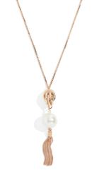 Anton Heunis Imitation Pearl And Knot Pendant Necklace