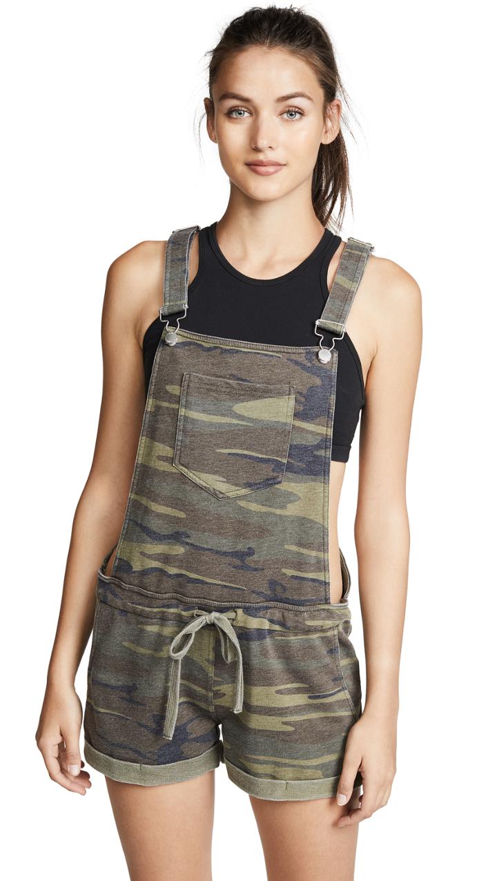 Z Supply The Camo Short Overalls