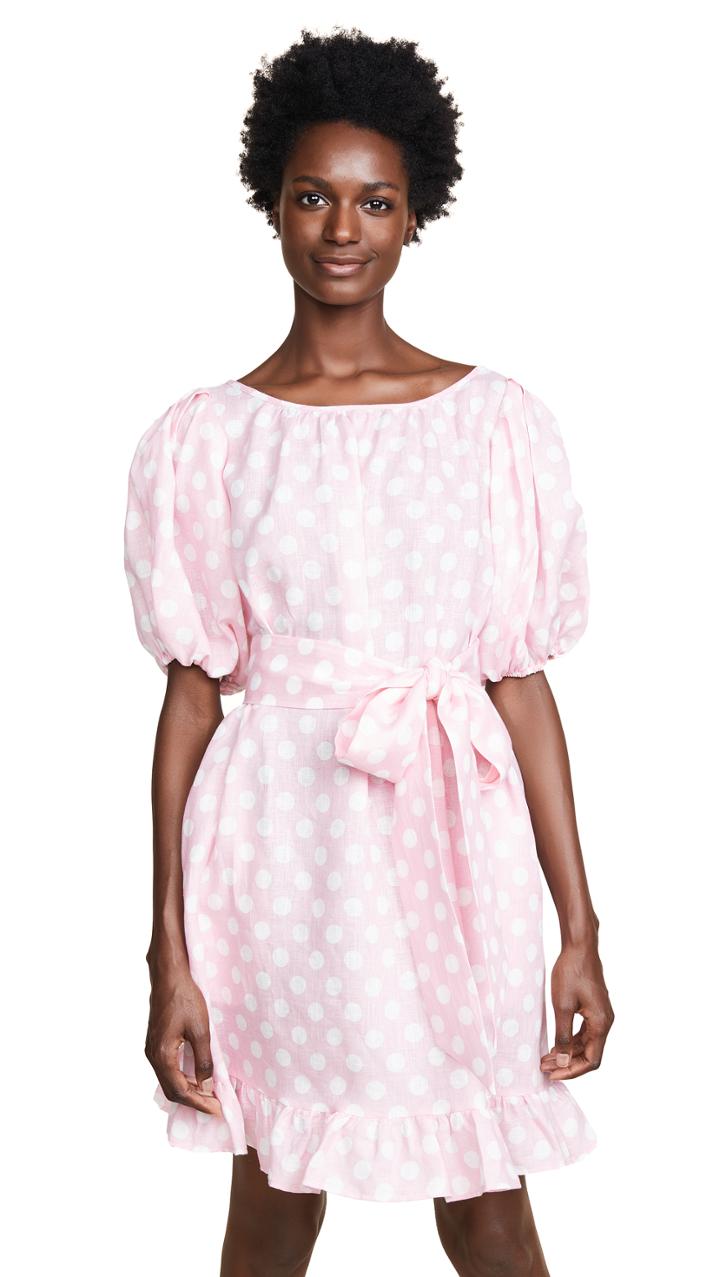 Lisa Marie Fernandez Mini Linen Prairie Dress