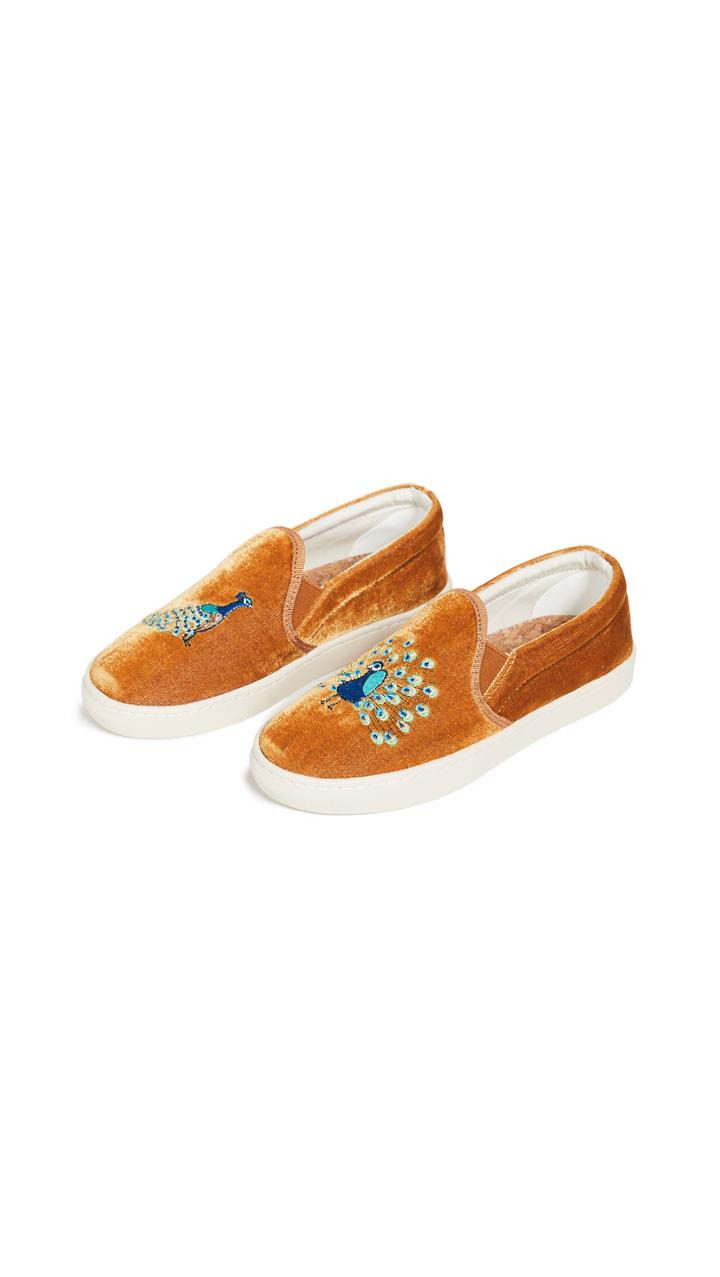 Soludos Velvet Peacock Sneakers