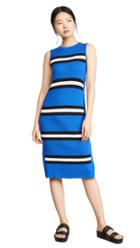 Autumn Cashmere Stripe Rib Midi Dress