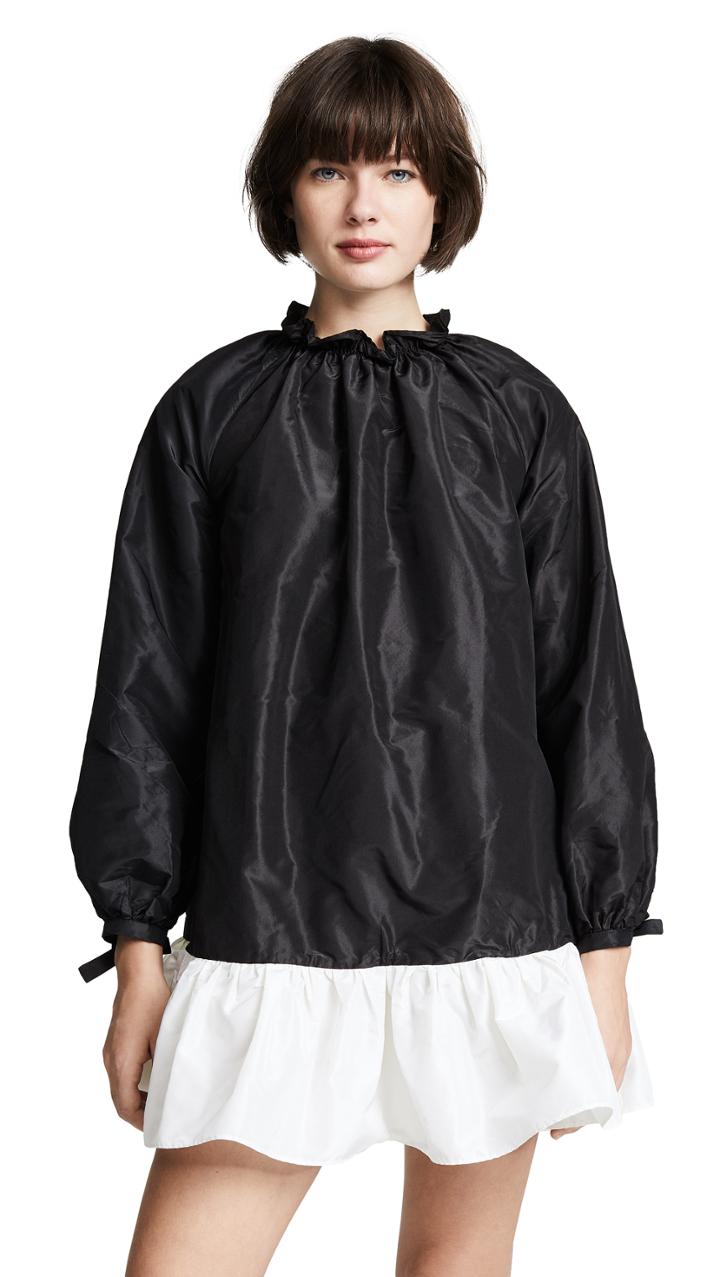 Cynthia Rowley Bell Sleeve Flounce Dress