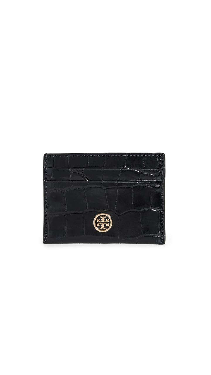 Tory Burch Robinson Embossed Card Case