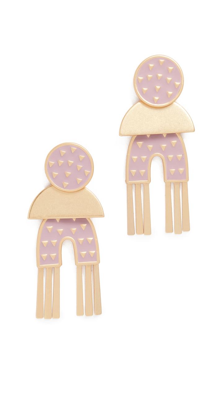 Madewell Geo Enamel Earrings