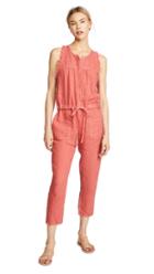 Enza Costa Sleeveless Ruffle Jumpsuit