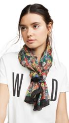 Rebecca Minkoff Sketch Floral Long Scarf