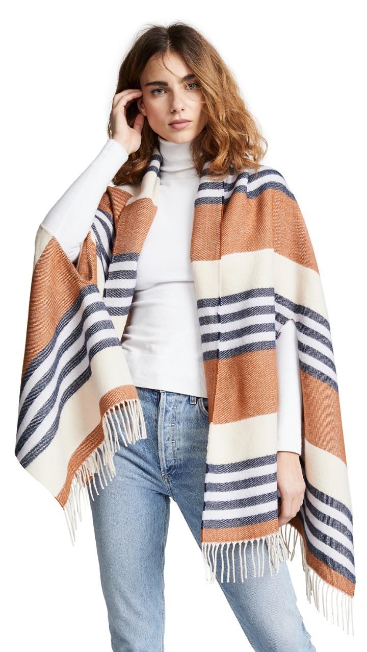 Madewell Varigated Stripe Cape Scarf