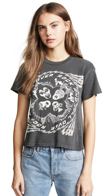 Madeworn Rock Kiss Crop Tee