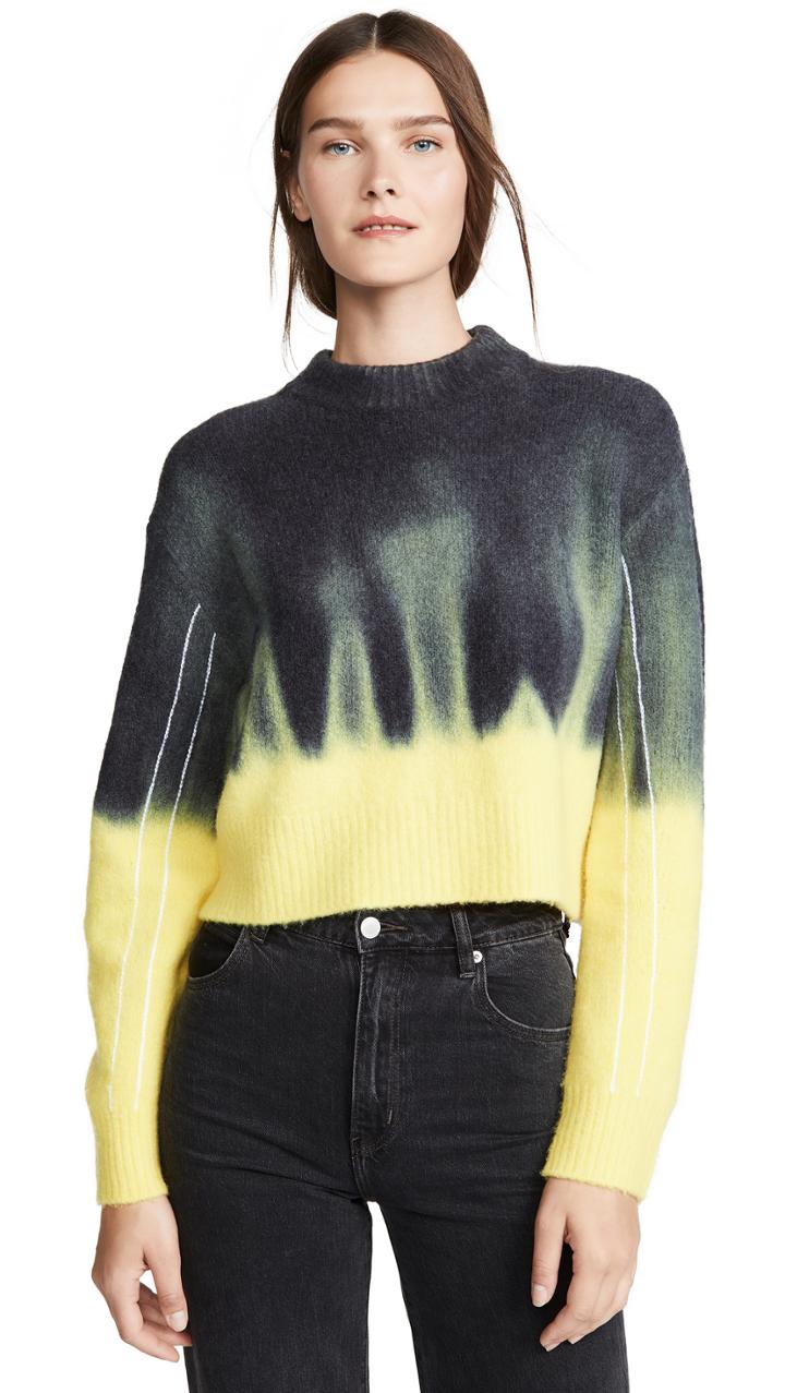 Proenza Schouler Pswl Dip Dye Crew Neck Sweater