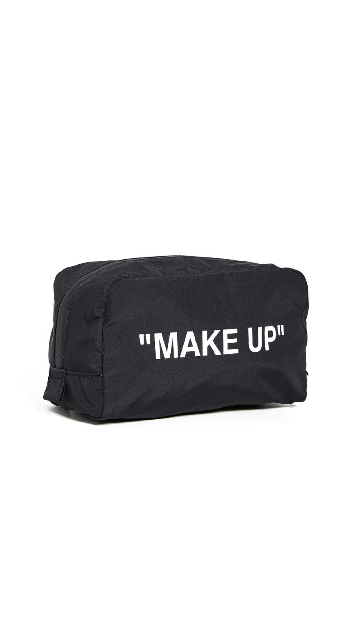 Off White Make Up Pouch 