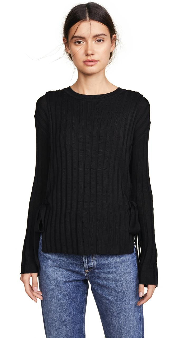 Moon River Tie Side Sweater