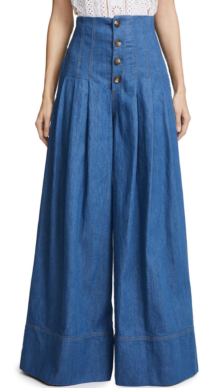 Sea High Waist Corset Pants