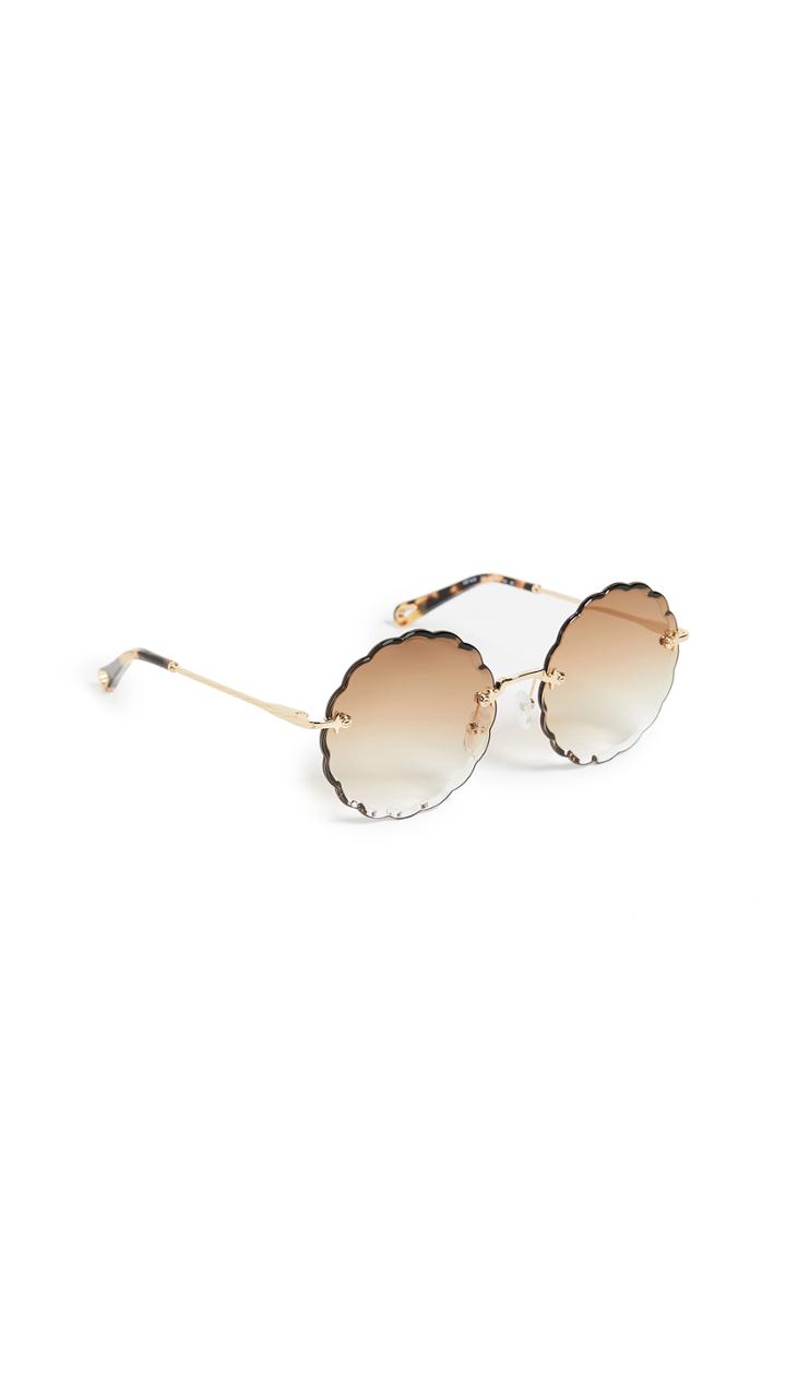 Chloe Rosie Scalloped Sunglasses