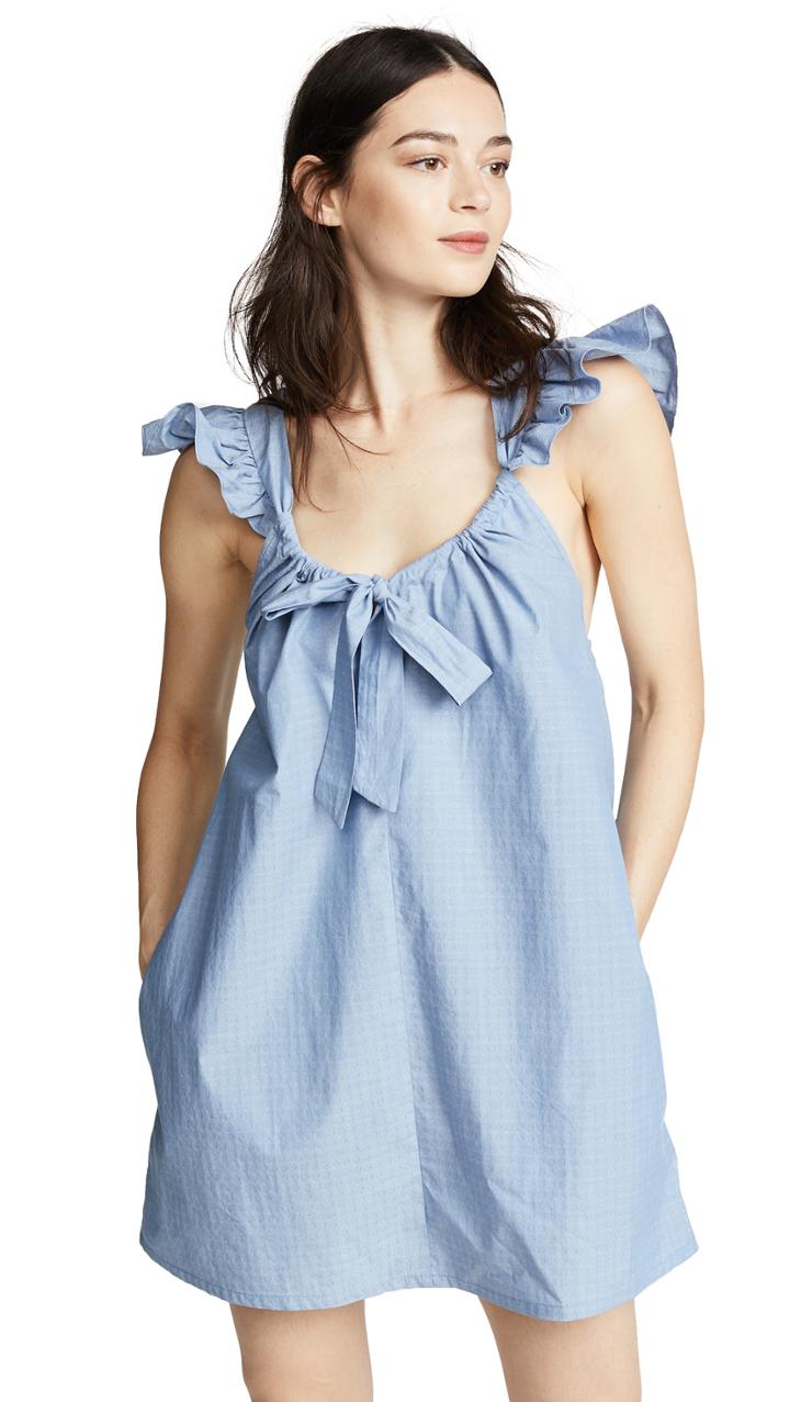 Riller Fount Evelyn Tie Front Mini Dress