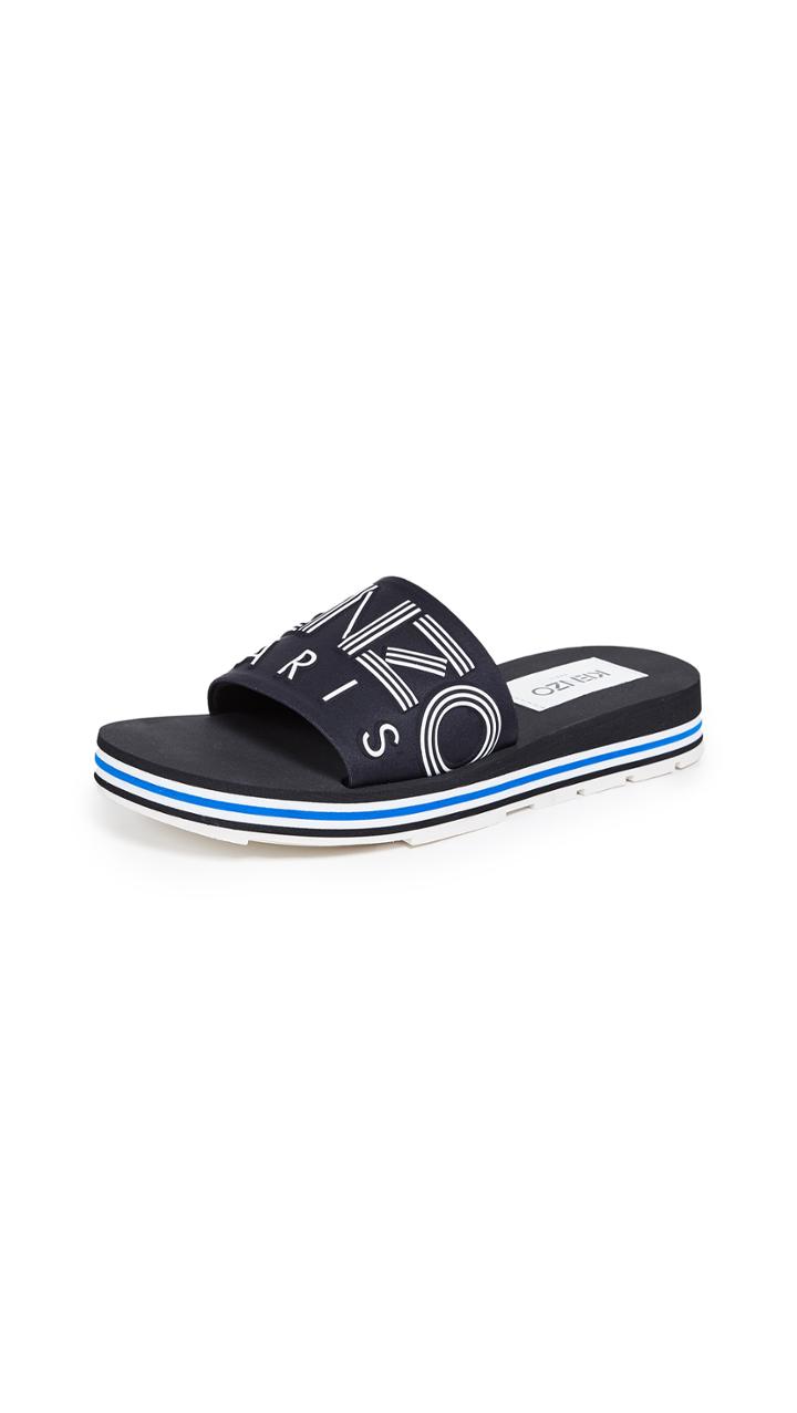 Kenzo Papaya Flat Sporty Slides
