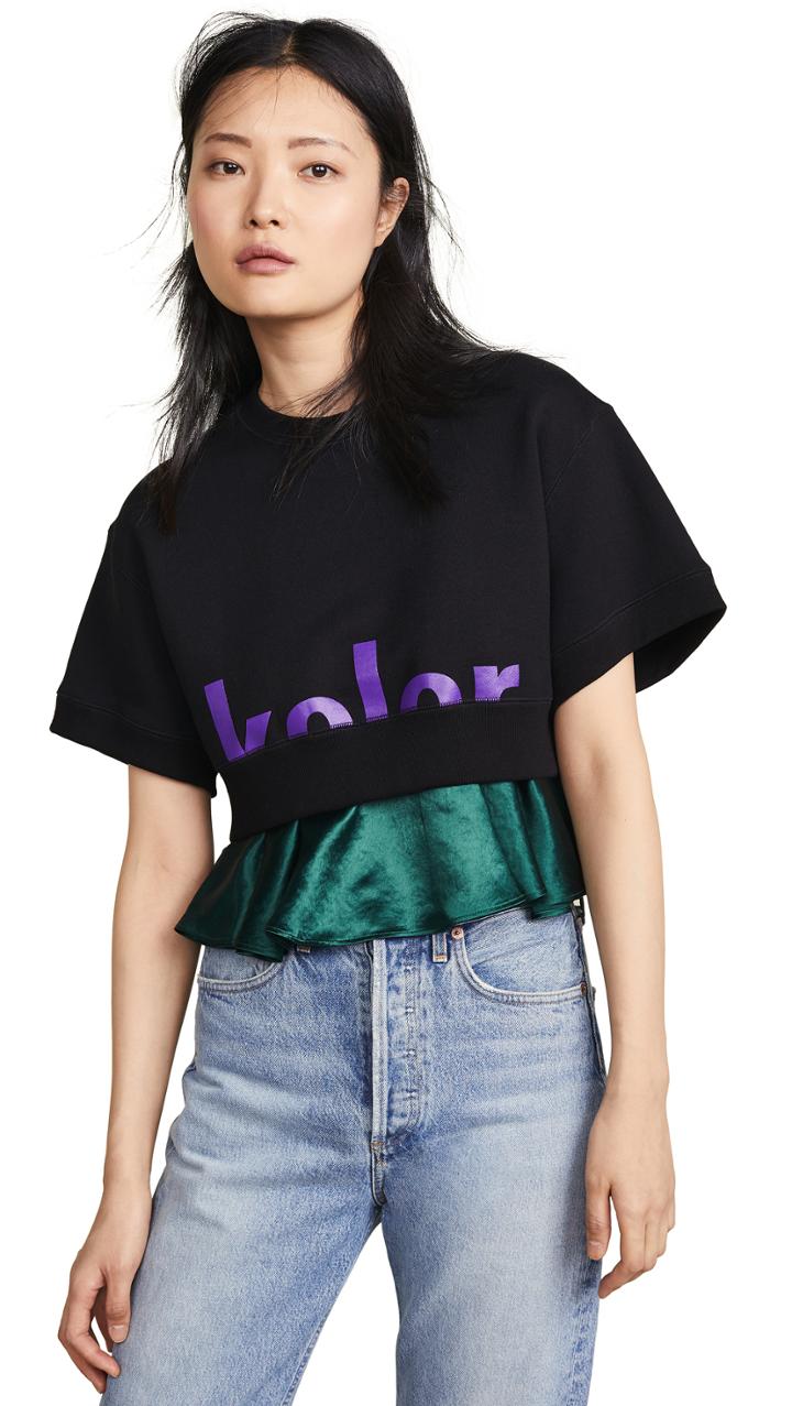 Kolor Short Sleeve Sweatshirt