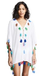 Bindya Lace Up Tunic With Triple Tassels