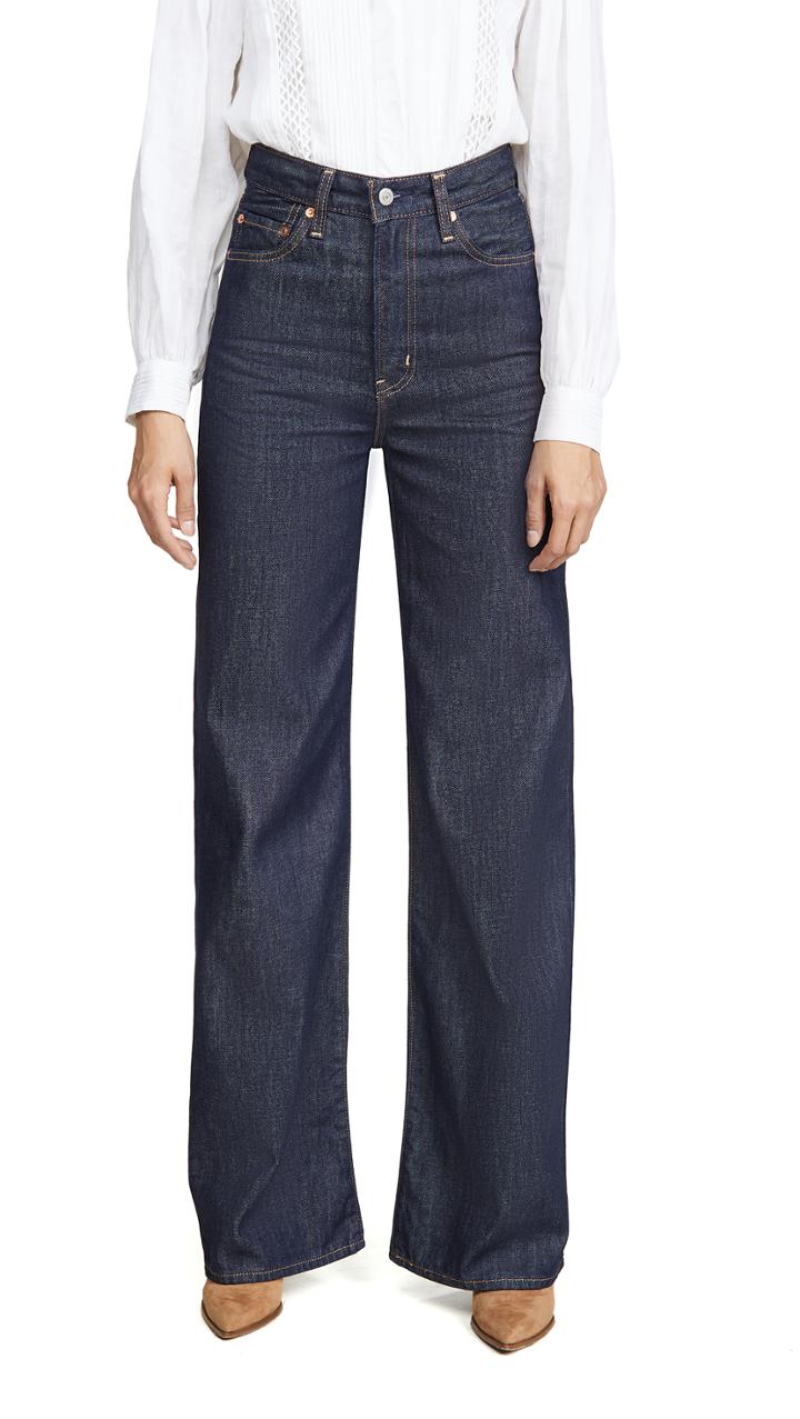 Levi S Ribcage Wide Leg Jeans