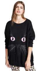 Wildfox Black Cat Roadtrip Sweatshirt