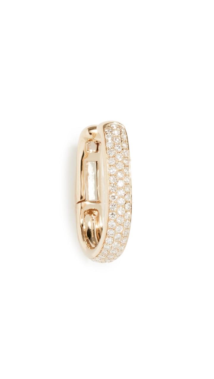 Ef Collection 14k Triple Diamond No Piercing Single Earcuff