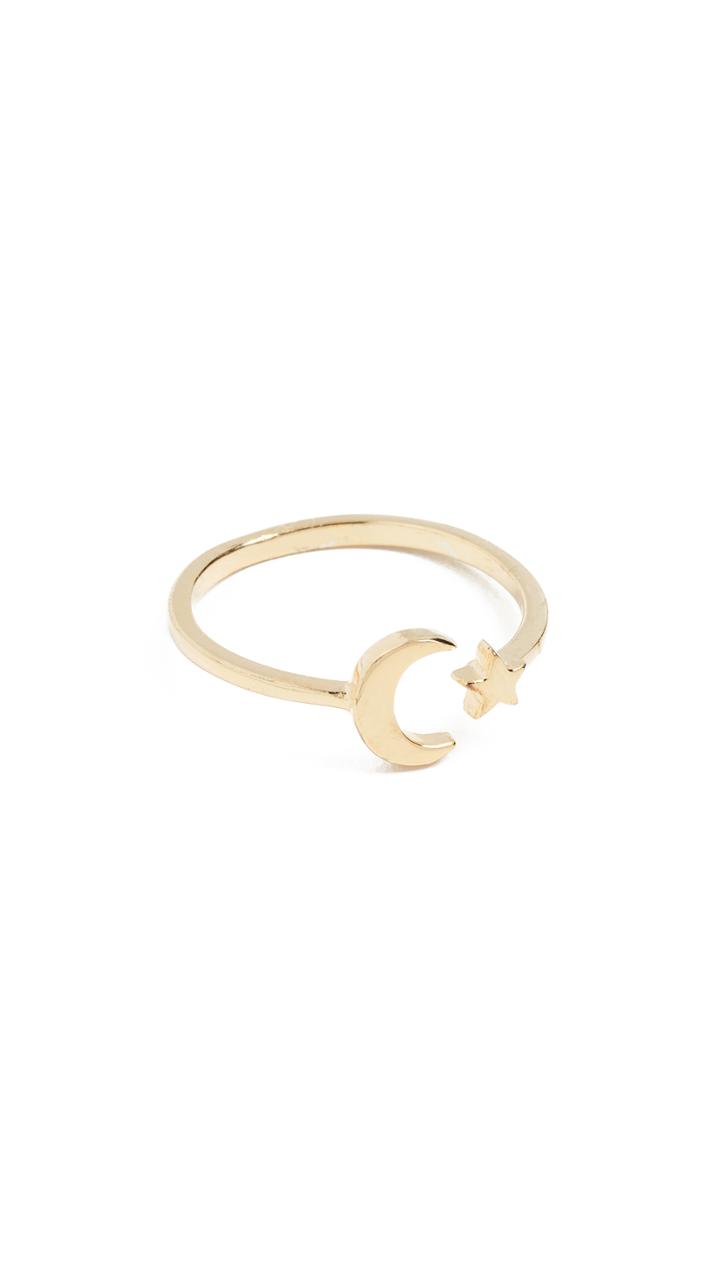 Shashi Moon Star Ring