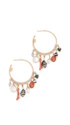 Gas Bijoux Shell Charm Anastasia Hoops