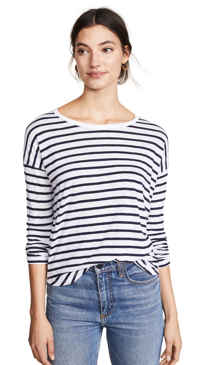 Splendid Zander Striped Long Sleeve Tee