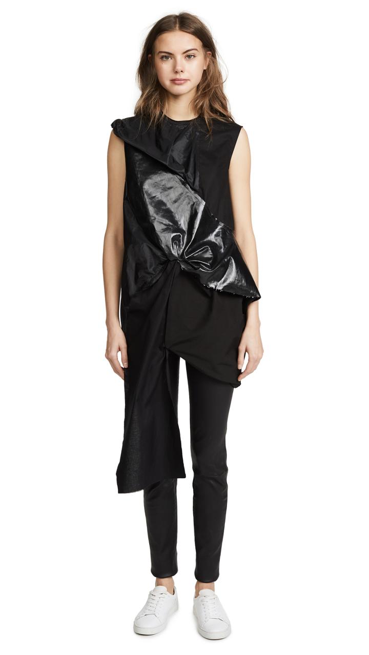 Rick Owens Drkshdw Swoon Gathered Top