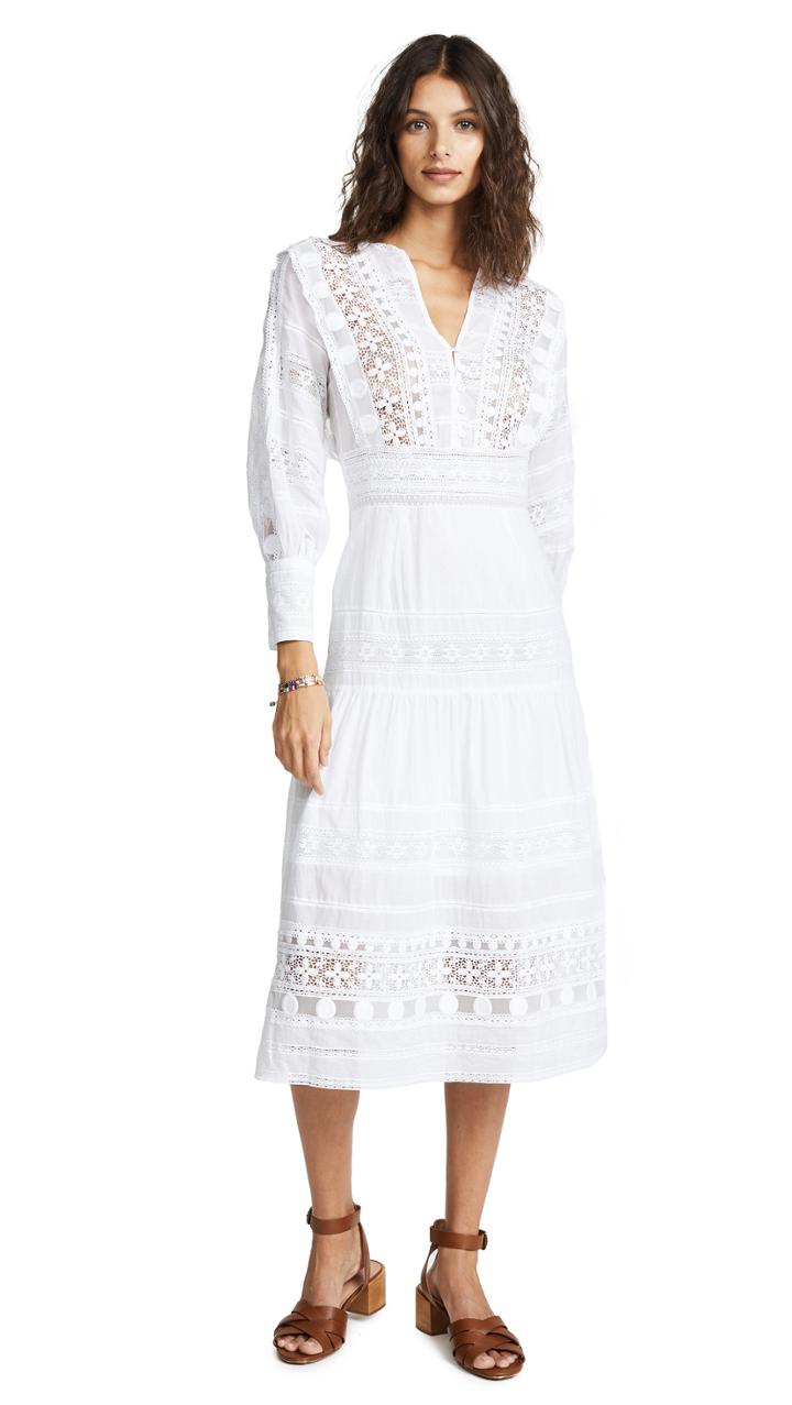 Sea Ila Lace Armour Maxi Dress