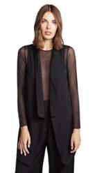 T By Alexander Wang Draped Twill Vest