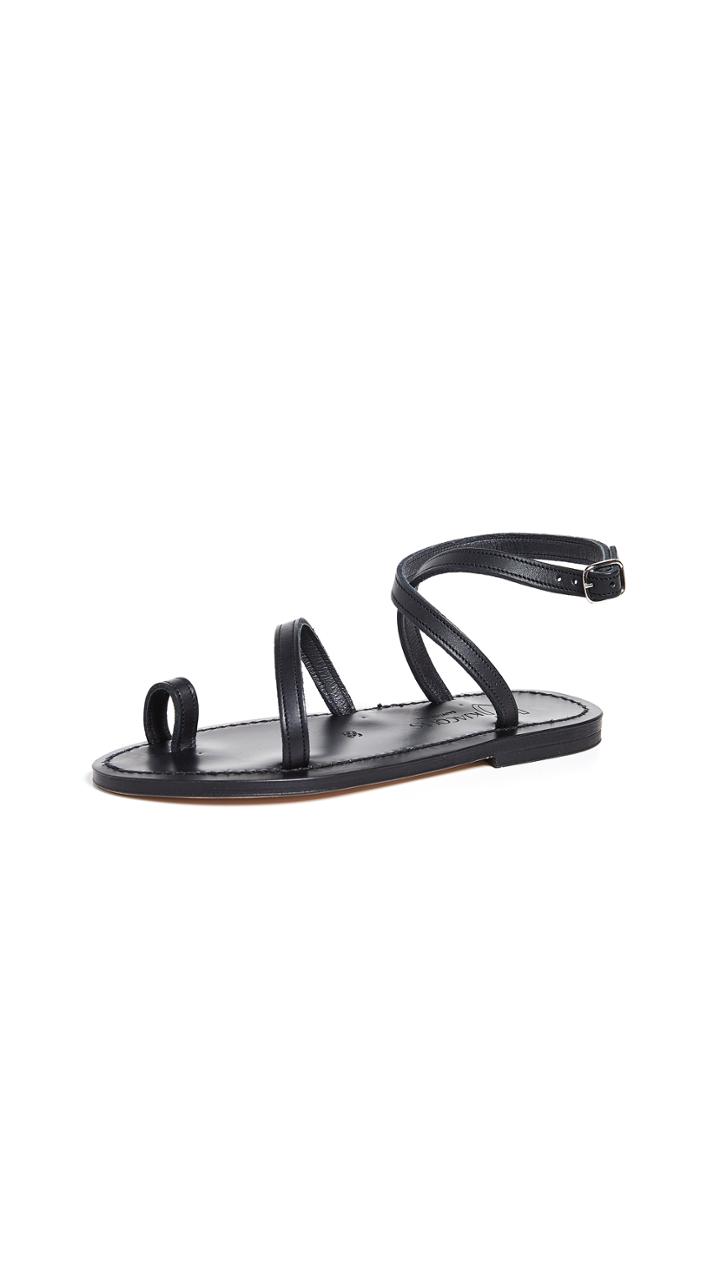 K Jacques Loki Toe Ring Sandals