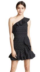 Wayf Mahari Ruffle Knot Front Dress