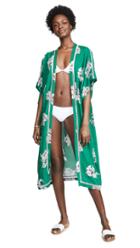 Plush Maxi Floral Kimono