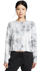 James Perse Tie Dye Cropped Pullover