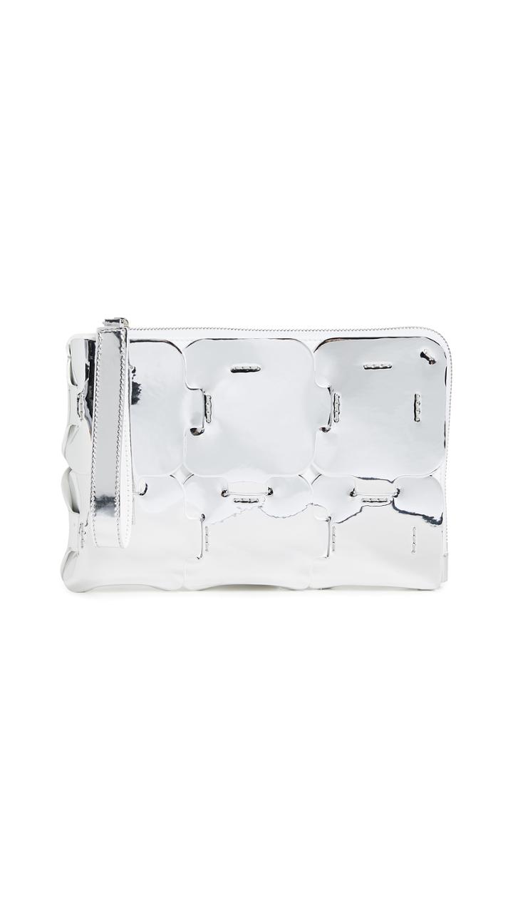 Paco Rabanne Zipped Mirror Clutch