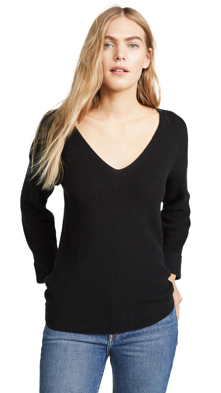 Autumn Cashmere Keyhole Back Sweater