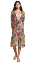 Kos Resort Palm Printed Kimono