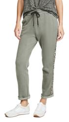 Sundry Trouser Sweatpants With Leopard Trim