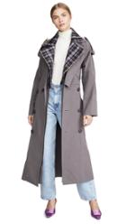 N Duo Stripe Collar Detail Trench